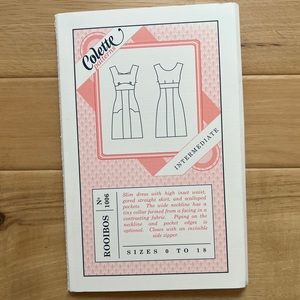 Colette Patterns, No. 1006, Rooibos, Factory Folded Dress Pattern